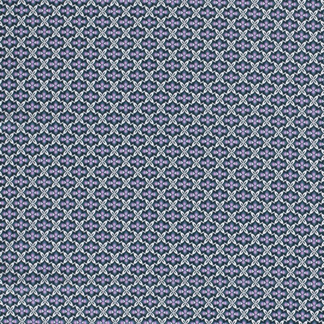 katoen poplin bedrukt batik petrol