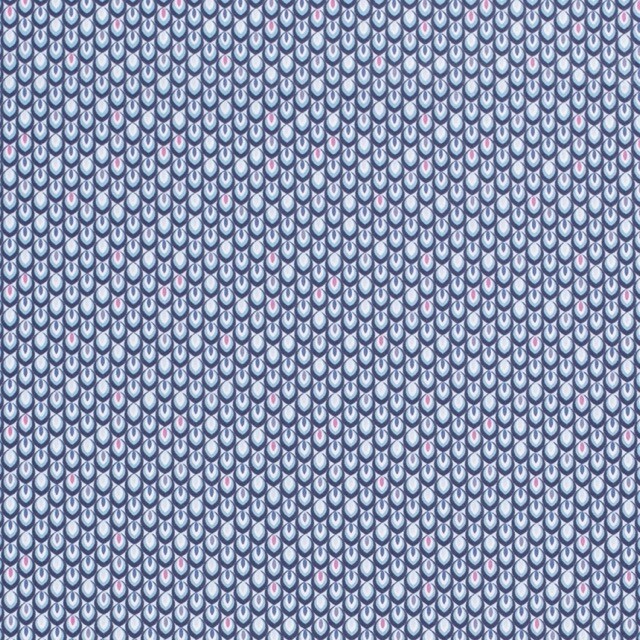 Katoen poplin Abstract staal blauw