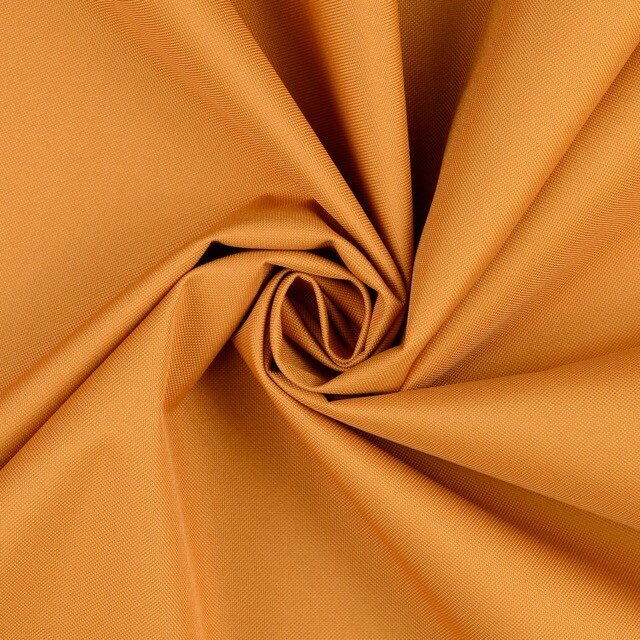 Outdoor stof gecoat uni mosterd