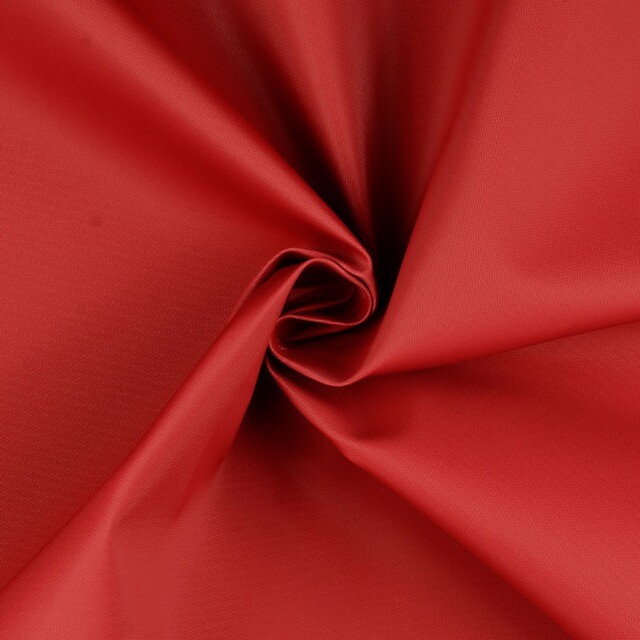 Outdoor stof gecoat uni rood