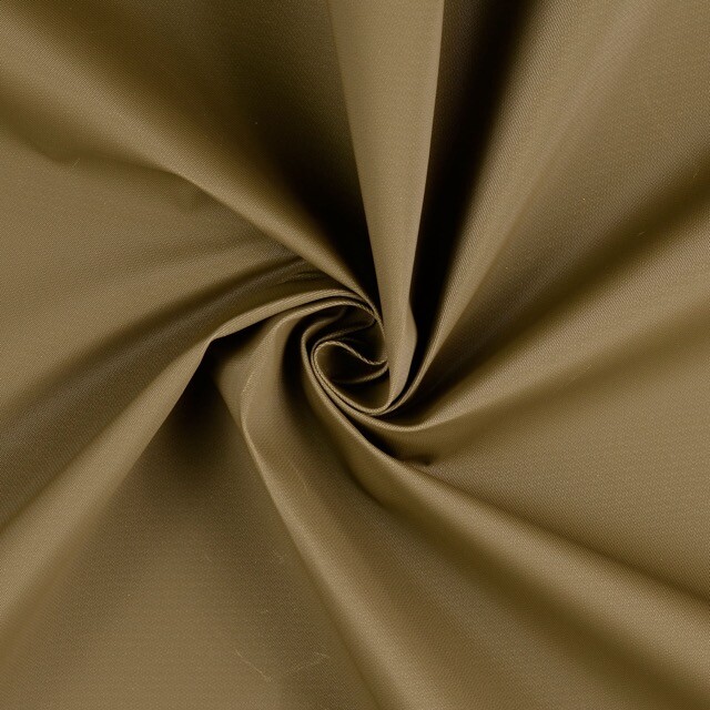 Outdoor stof gecoat uni donker olijf