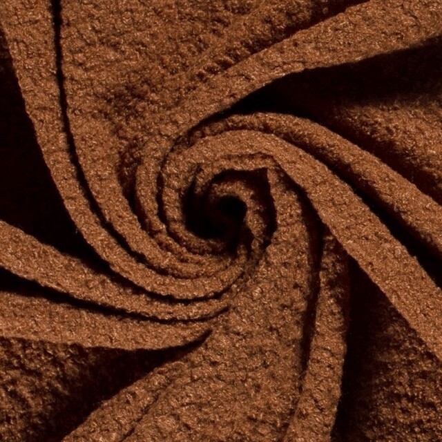 fijngebreide bouclé uni brick