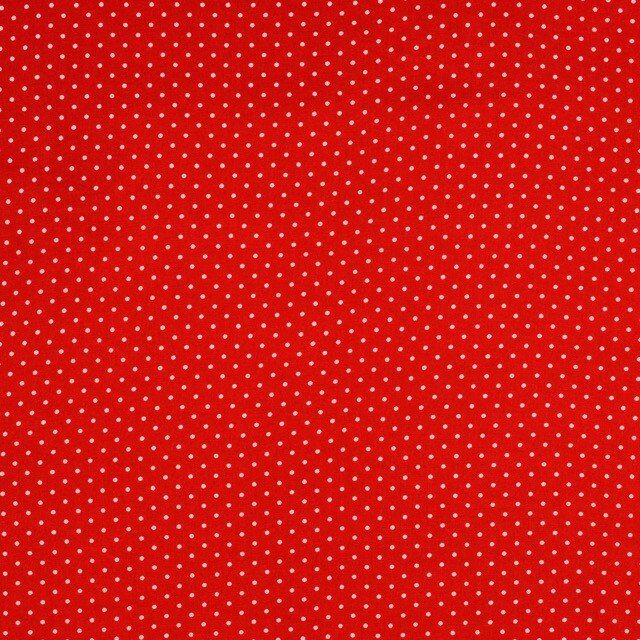 viscose poplin stippen rood