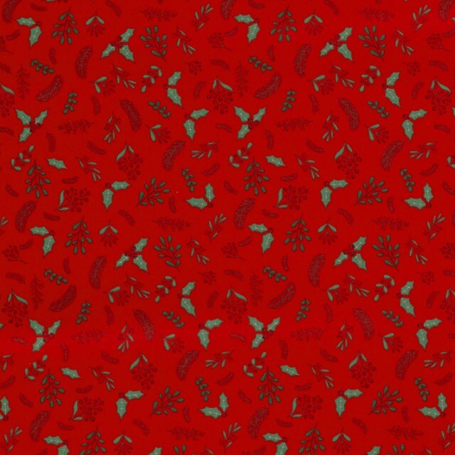 Katoen poplin christmas kersttakjes rood
