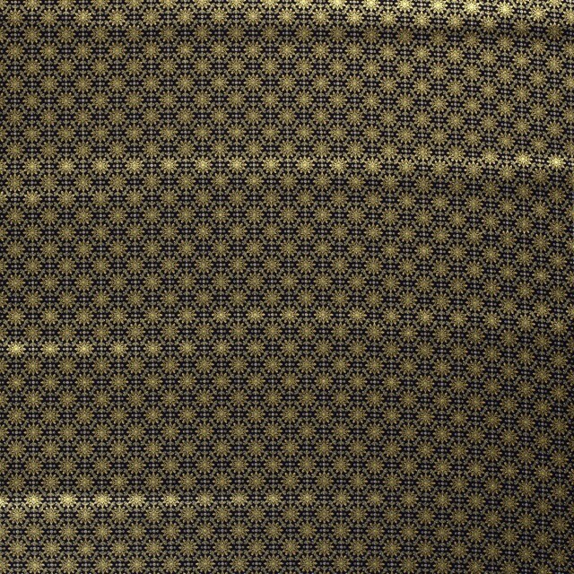 Katoen poplin christmas sterren marine/goud