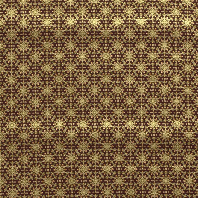 Katoen poplin christmas sterren rood/goud