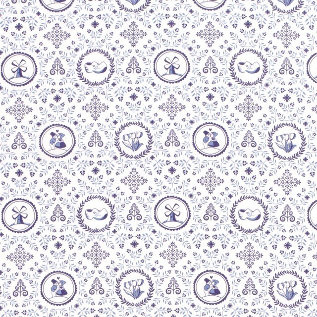 Katoen poplin christmas ornamenten wit