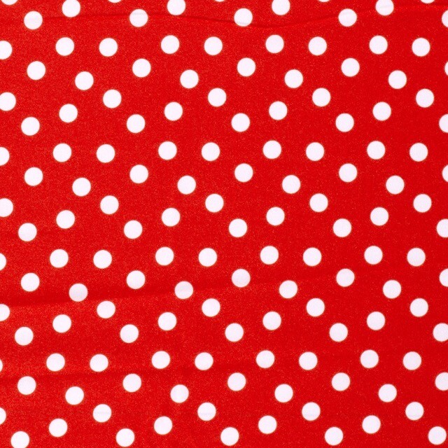 Burlington texturé stipjes rood/wit