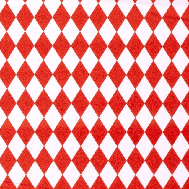 Burlington texturé ruiten rood/wit