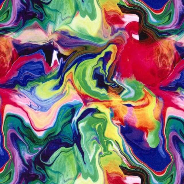 Burlington texturé digitaaldruk abstract multicolor