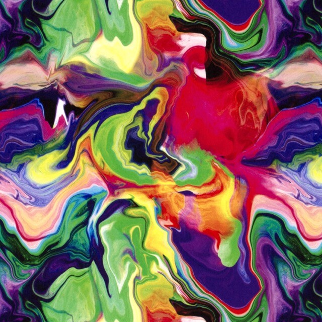 Polyester jersey digitaaldruk abstract multicolor