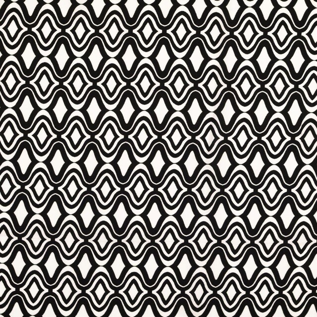 Viscose poplin abstract zwart