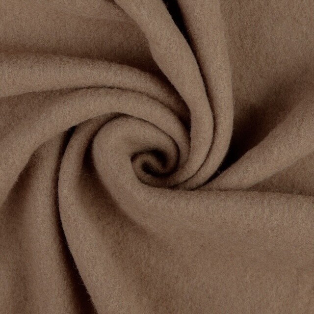 Wollen fleece uni camel