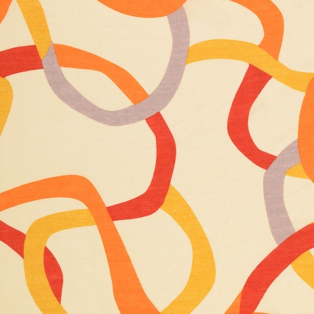 Viscose nylon abstract multicolor