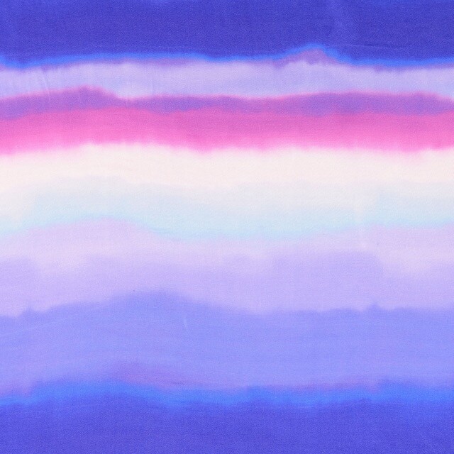 viscose satijn digitaaldruk tie-dye strepen blauw