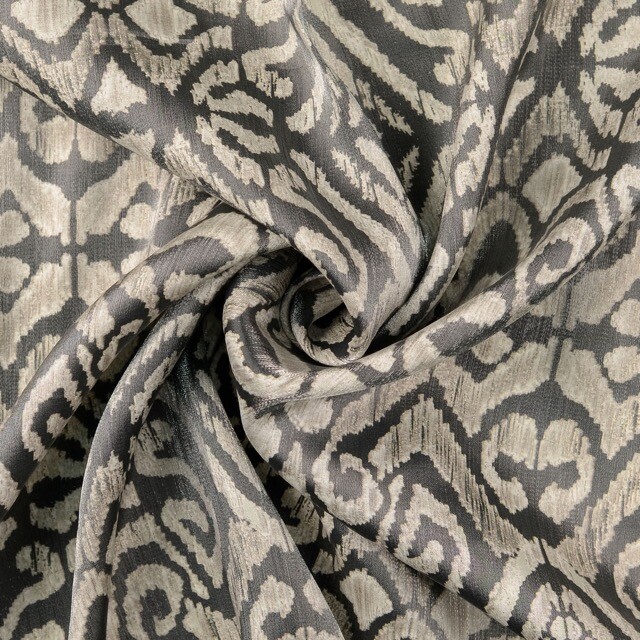 Viscose stof shimmer digitaaldruk ornamenten zand