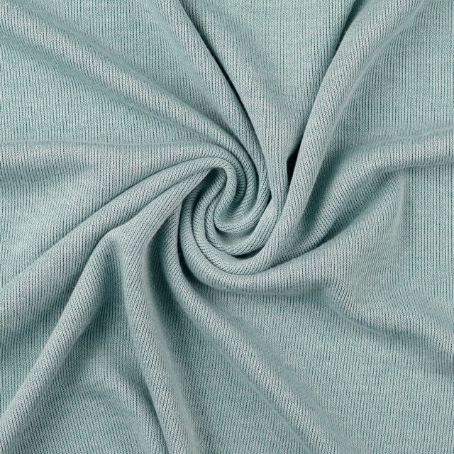 Gebreide jersey uni bleekgroen