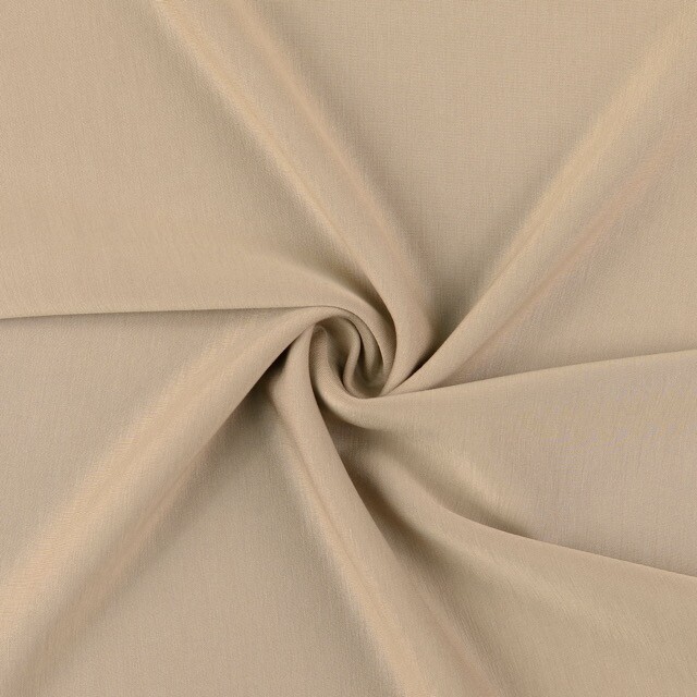 Scuba stof garengeverfd uni beige