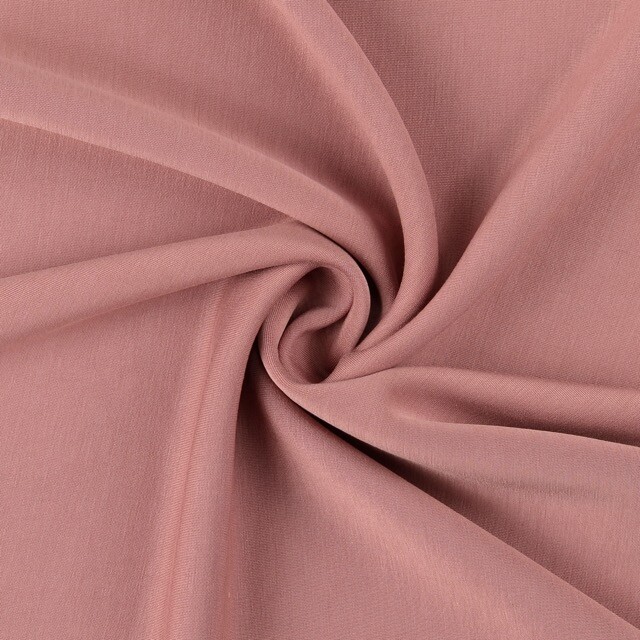 Scuba stof garengeverfd uni oudroze