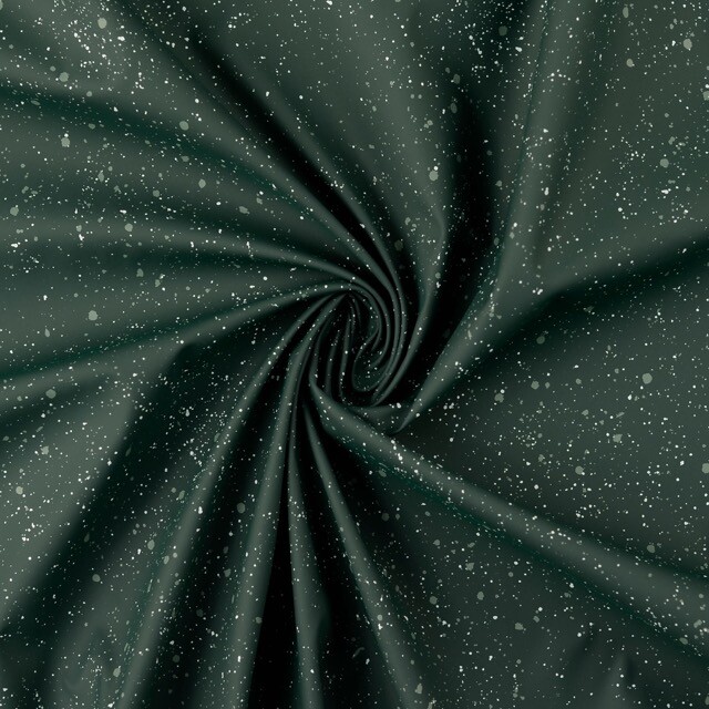 Regenjas stof batik donkergroen