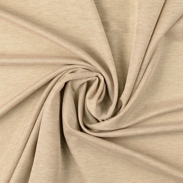 Heavy knit melange garengeverfd uni beige