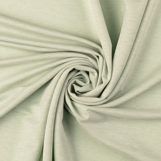 Heavy knit melange garengeverfd uni groen