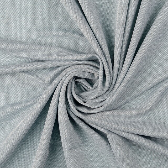 Heavy knit melange garengeverfd uni petrol