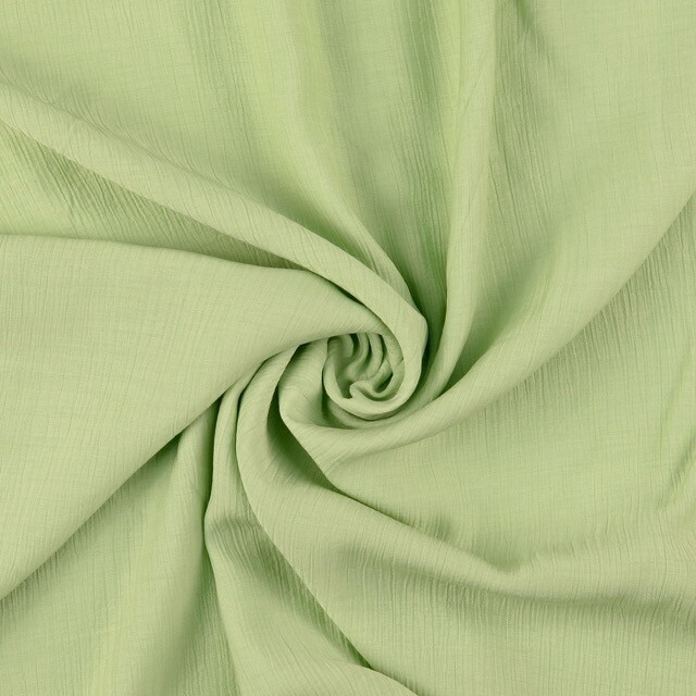 Viscose poplin crushed uni oudgroen