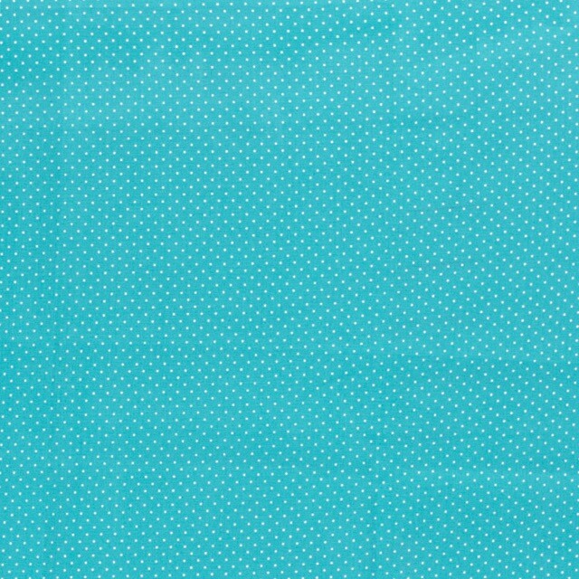 Katoen Poplin Bedrukt Stippen Turquoise
