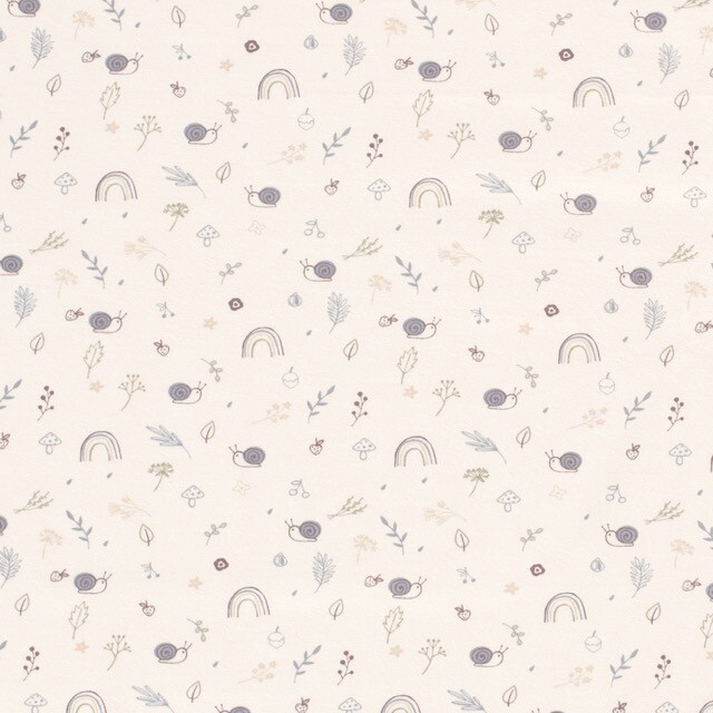 Katoen tricot slakken gebroken wit