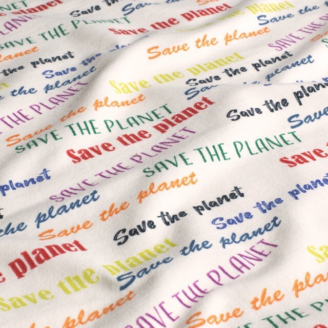 sweat/French Terry safe the planet wit