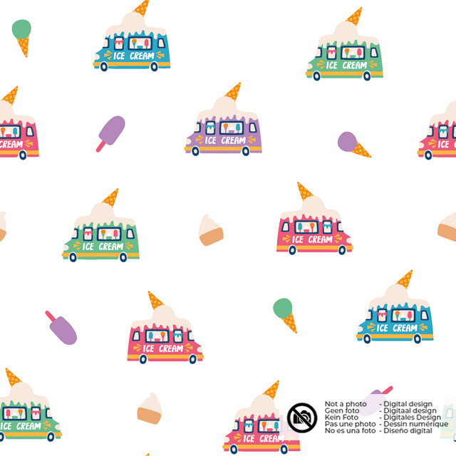 Katoen poplin ijskar wit