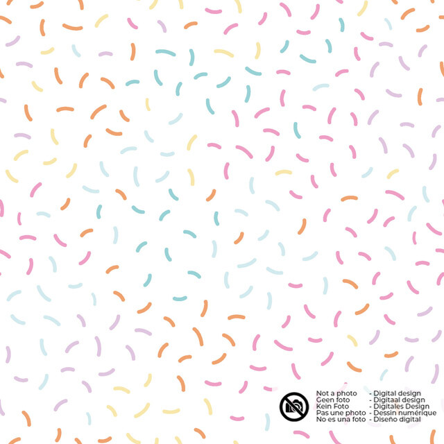 Katoen poplin hagelslag wit