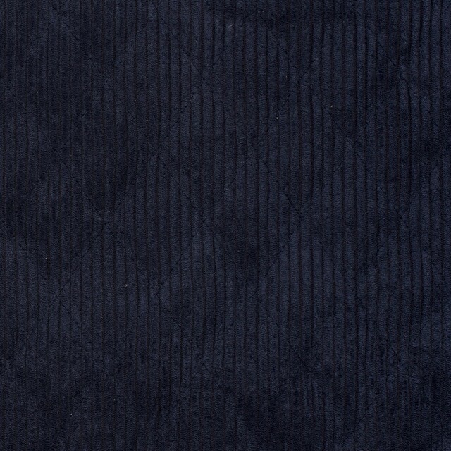 corduroy gewatteerd uni marine