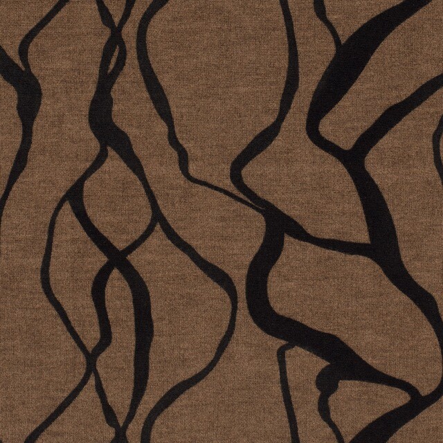 jersey stof discharge abstract camel