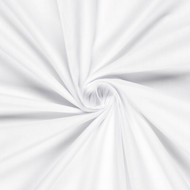 Cretonne katoen premium uni wit