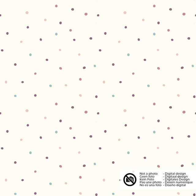 Katoen tricot stippen offwhite