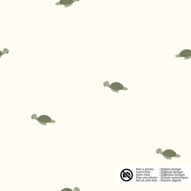 Katoen tricot schildpadden offwhite