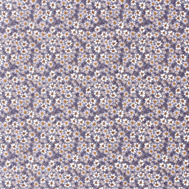 Nicky velours bloemen paars