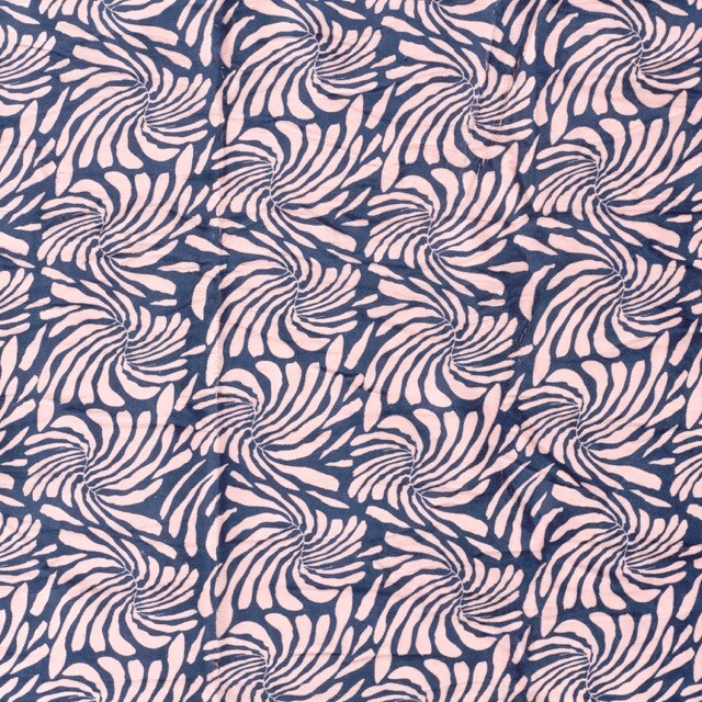 Nicky velours abstract marine