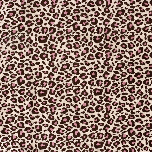 Nicky velours luipaard beige