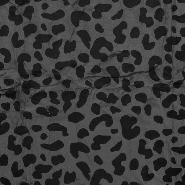 Nicky velours panter donkergrijs