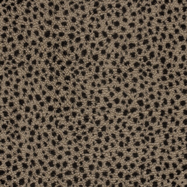 Sherpa fleece jacquard panter taupe grijs