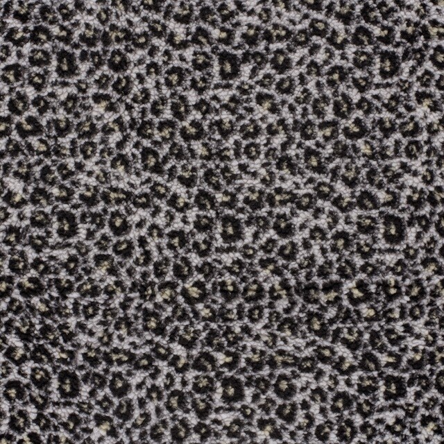 Sherpa fleece jacquard luipaard beige