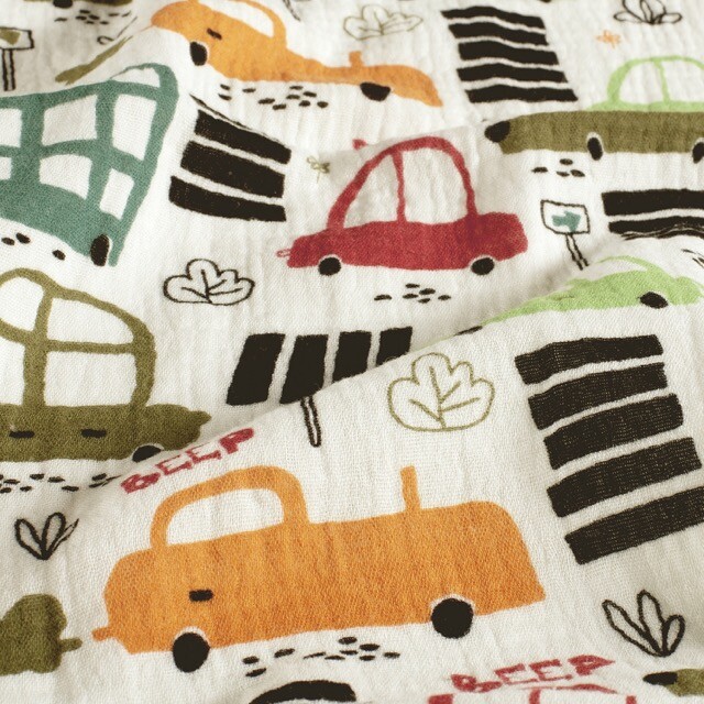 Katoenen mousseline voertuigen offwhite