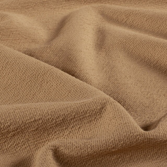 Terry crêpe uni terra roze