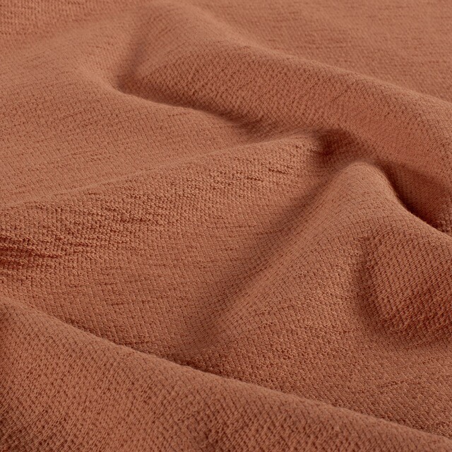 Terry crêpe uni roodhout