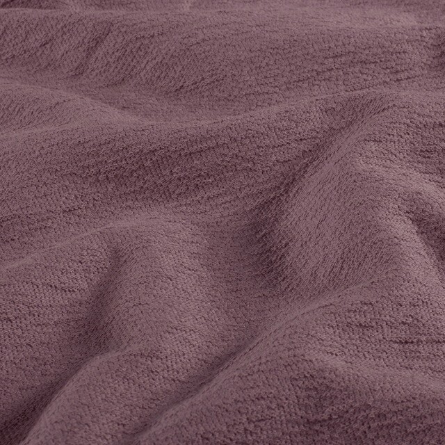 Terry crêpe uni mauve