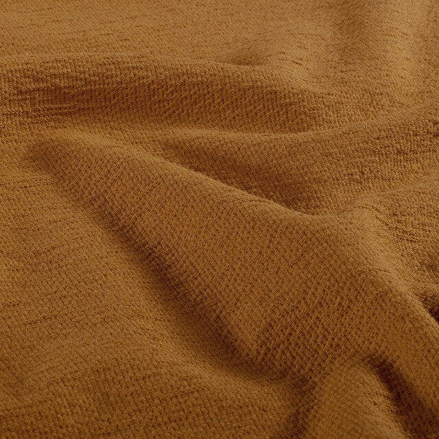 Terry crêpe uni karamel