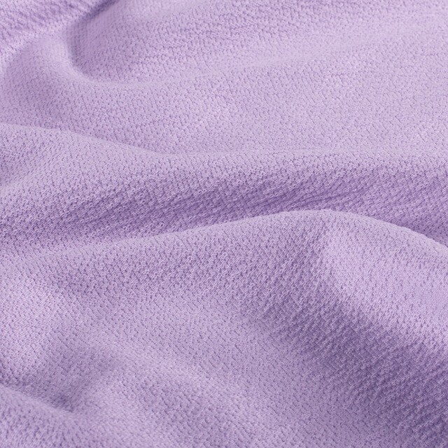 Terry crêpe uni lila